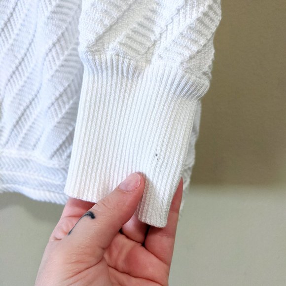 Luca Luca White Button Front Cardigan Sweater - Picture 8 of 8